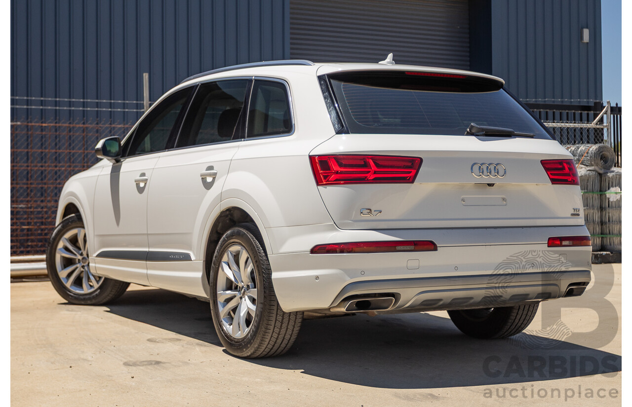 10/2015 Audi Q7 3.0 TDI Quattro (AWD) 4M 4D Wagon Pure White Turbo Diesel V6 (200kw) 3.0L - 7 seater