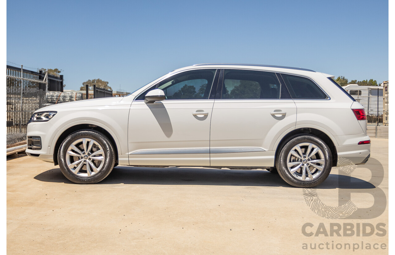 10/2015 Audi Q7 3.0 TDI Quattro (AWD) 4M 4D Wagon Pure White Turbo Diesel V6 (200kw) 3.0L - 7 seater