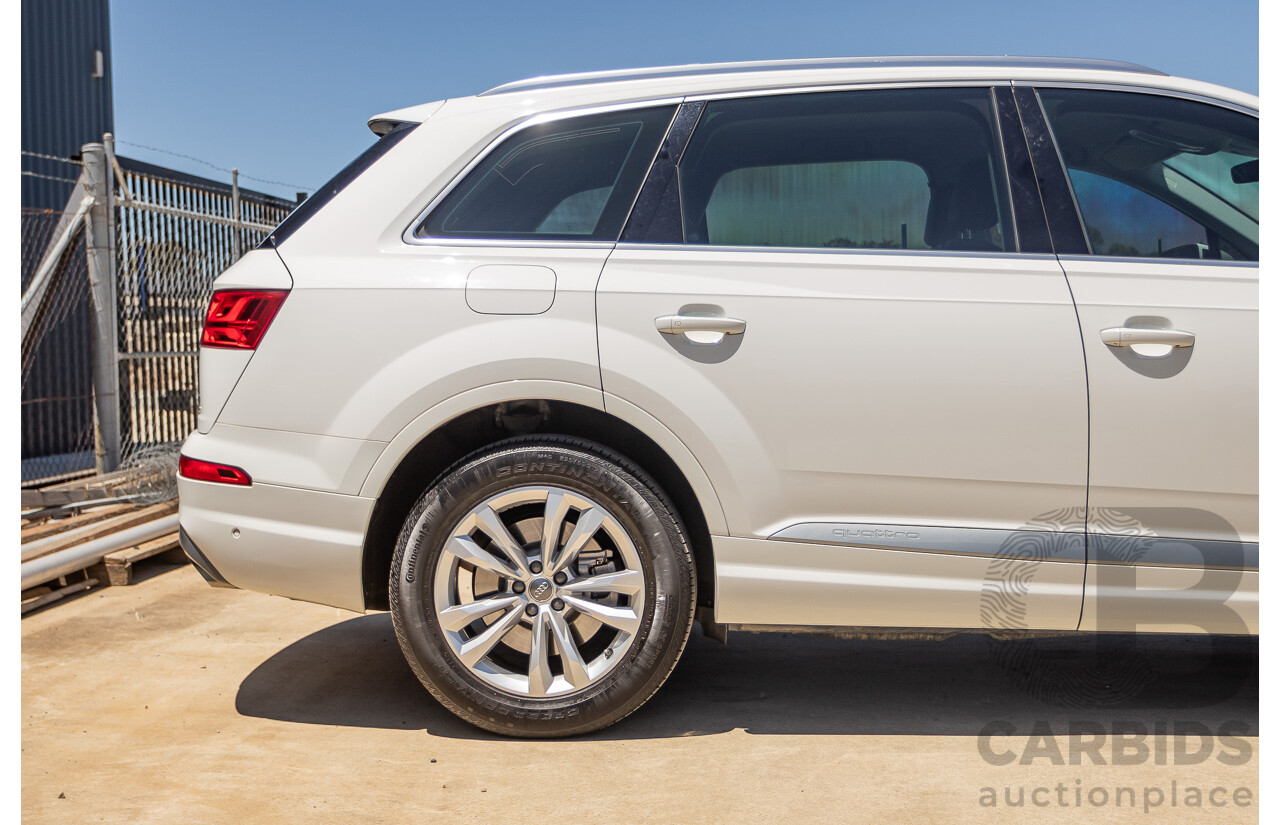 10/2015 Audi Q7 3.0 TDI Quattro (AWD) 4M 4D Wagon Pure White Turbo Diesel V6 (200kw) 3.0L - 7 seater