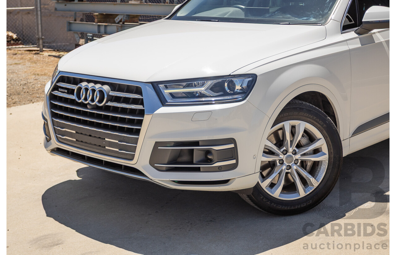 10/2015 Audi Q7 3.0 TDI Quattro (AWD) 4M 4D Wagon Pure White Turbo Diesel V6 (200kw) 3.0L - 7 seater