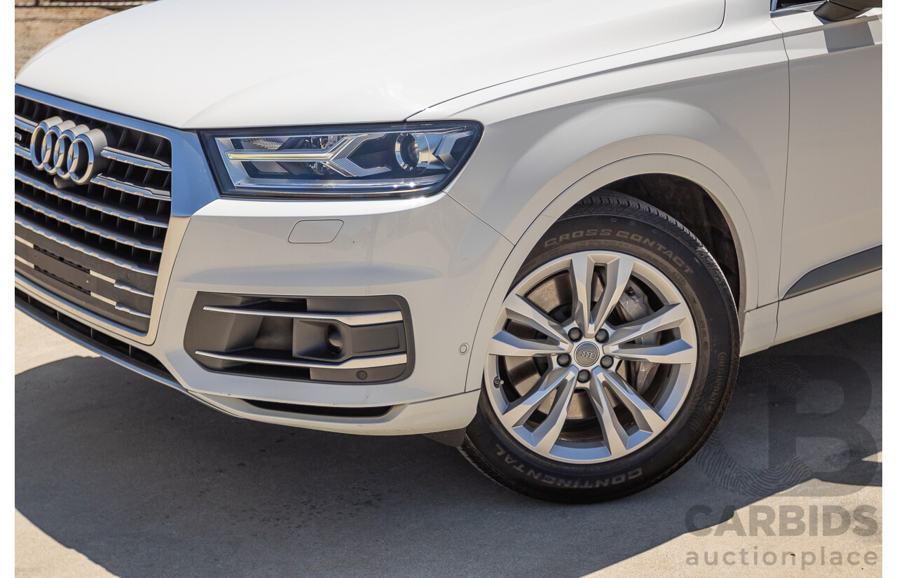 10/2015 Audi Q7 3.0 TDI Quattro (AWD) 4M 4D Wagon Pure White Turbo Diesel V6 (200kw) 3.0L - 7 seater