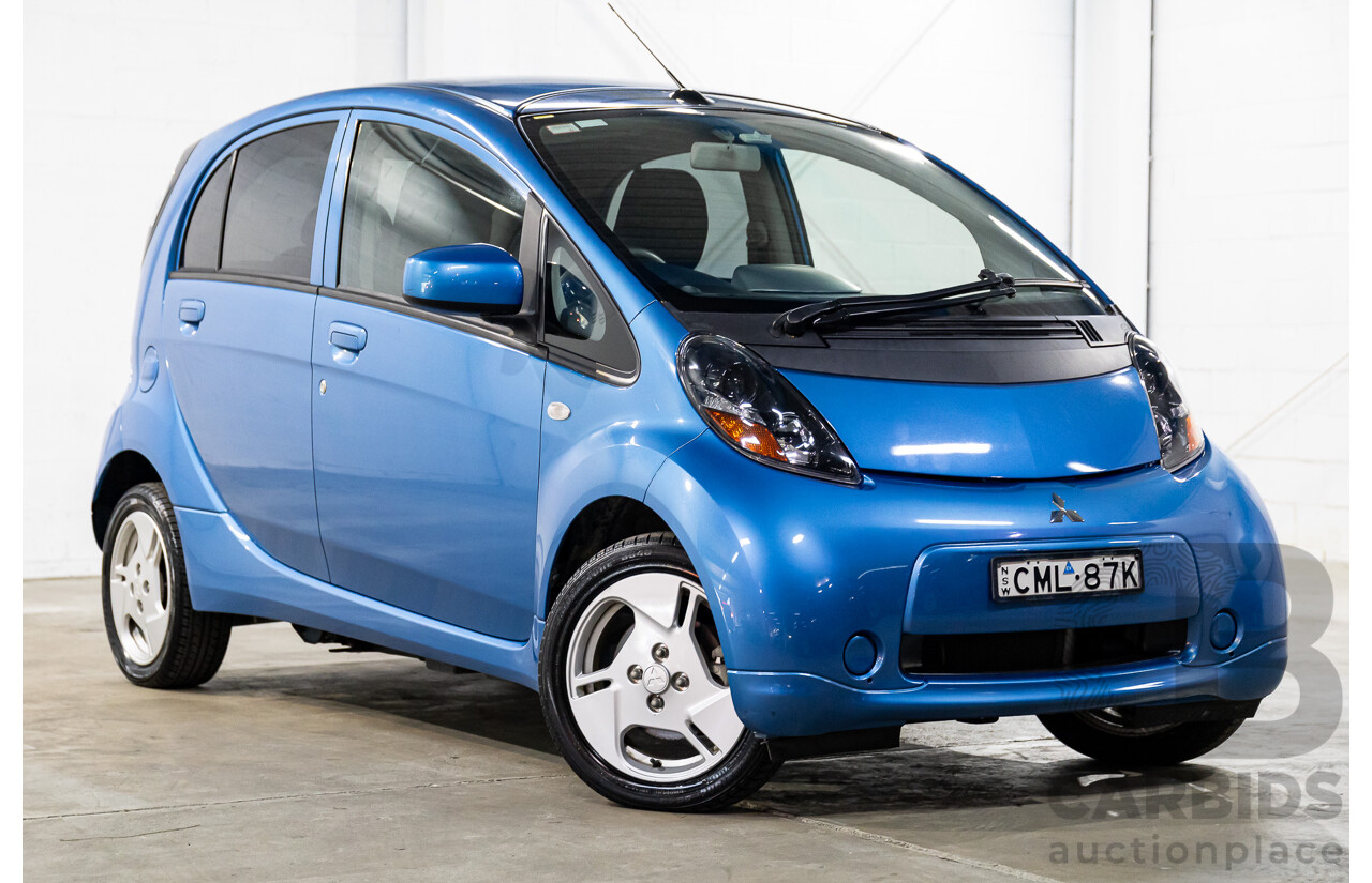1/2013 Mitsubishi i-MiEV MY12 5d Hatchback Ocean Blue Metallic Dedicated Electric EV 49kW