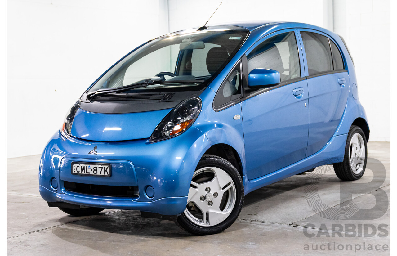 1/2013 Mitsubishi i-MiEV MY12 5d Hatchback Ocean Blue Metallic Dedicated Electric EV 49kW