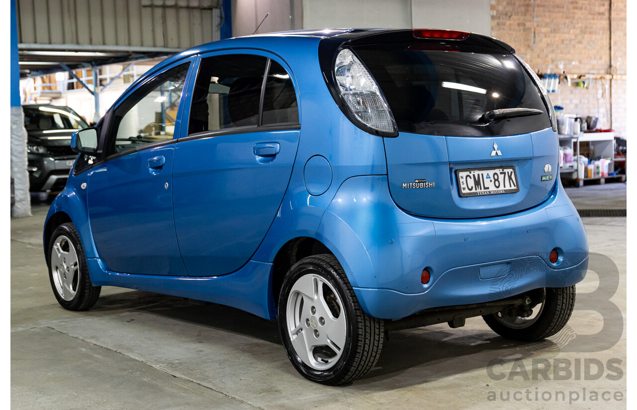 1/2013 Mitsubishi i-MiEV MY12 5d Hatchback Ocean Blue Metallic Dedicated Electric EV 49kW