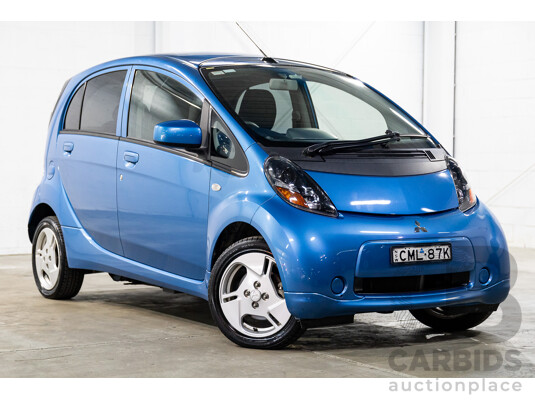 1/2013 Mitsubishi i-MiEV MY12 5d Hatchback Ocean Blue Metallic Dedicated Electric EV 49kW