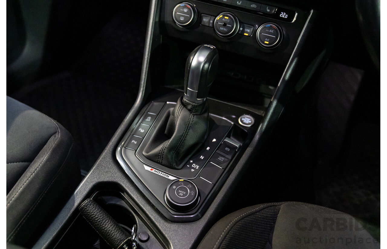 02/2018 Volkswagen Tiguan 162 TSI Sportline (AWD) 5NA MY18 4d Wagon Ruby Red Metallic Turbo 2.0L