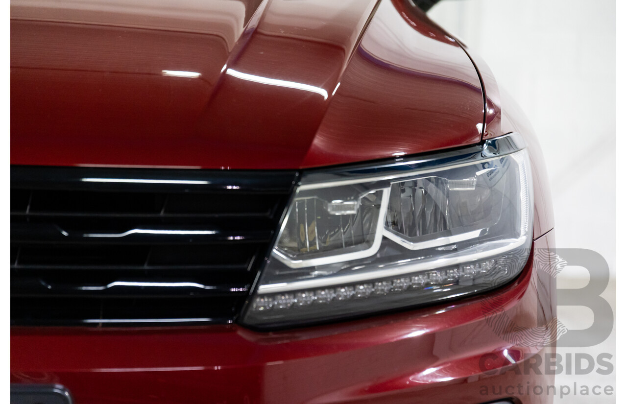 02/2018 Volkswagen Tiguan 162 TSI Sportline (AWD) 5NA MY18 4d Wagon Ruby Red Metallic Turbo 2.0L