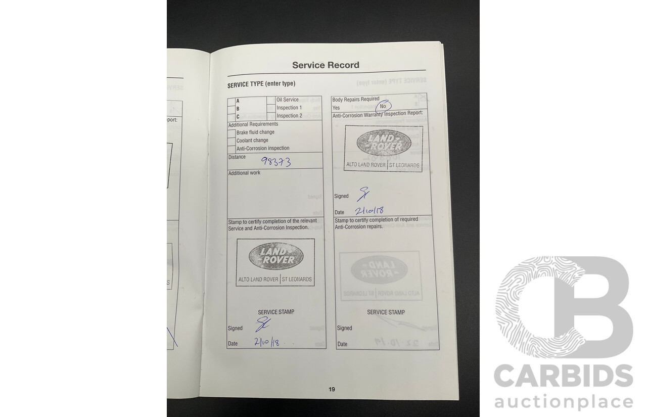 9/2011 Range Rover Range Rover Sport 3.0 TDV6 MY11 4d Wagon Sumatra Black Metallic Turbo Diesel V6 3.0L