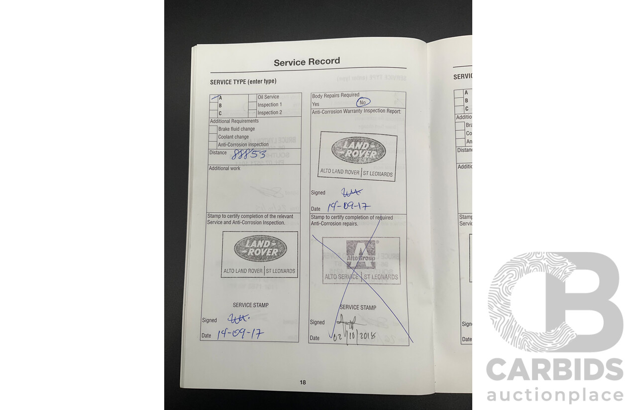 9/2011 Range Rover Range Rover Sport 3.0 TDV6 MY11 4d Wagon Sumatra Black Metallic Turbo Diesel V6 3.0L