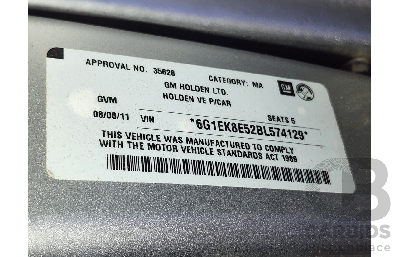 8/2011 Holden Commodore Omega VE II 4d Sportwagon Silver 3.0L