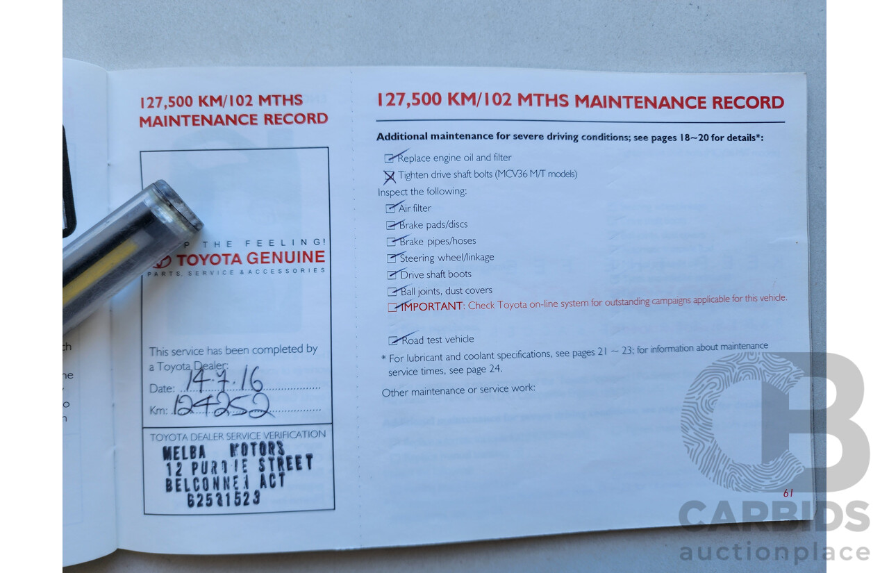 1/2005 Toyota Camry Altise ACV36R UPGRADE 4d Sedan Silver 2.4L