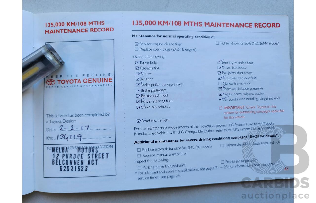 1/2005 Toyota Camry Altise ACV36R UPGRADE 4d Sedan Silver 2.4L