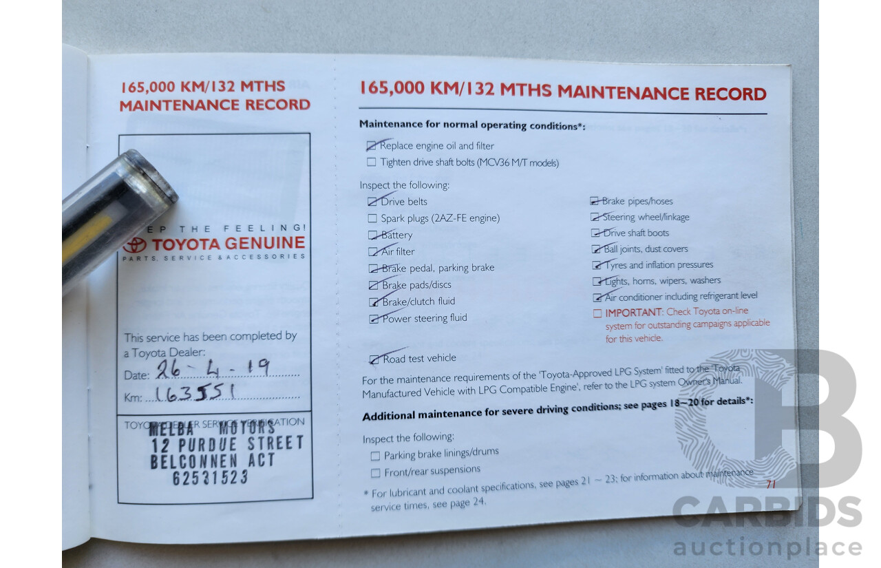 1/2005 Toyota Camry Altise ACV36R UPGRADE 4d Sedan Silver 2.4L