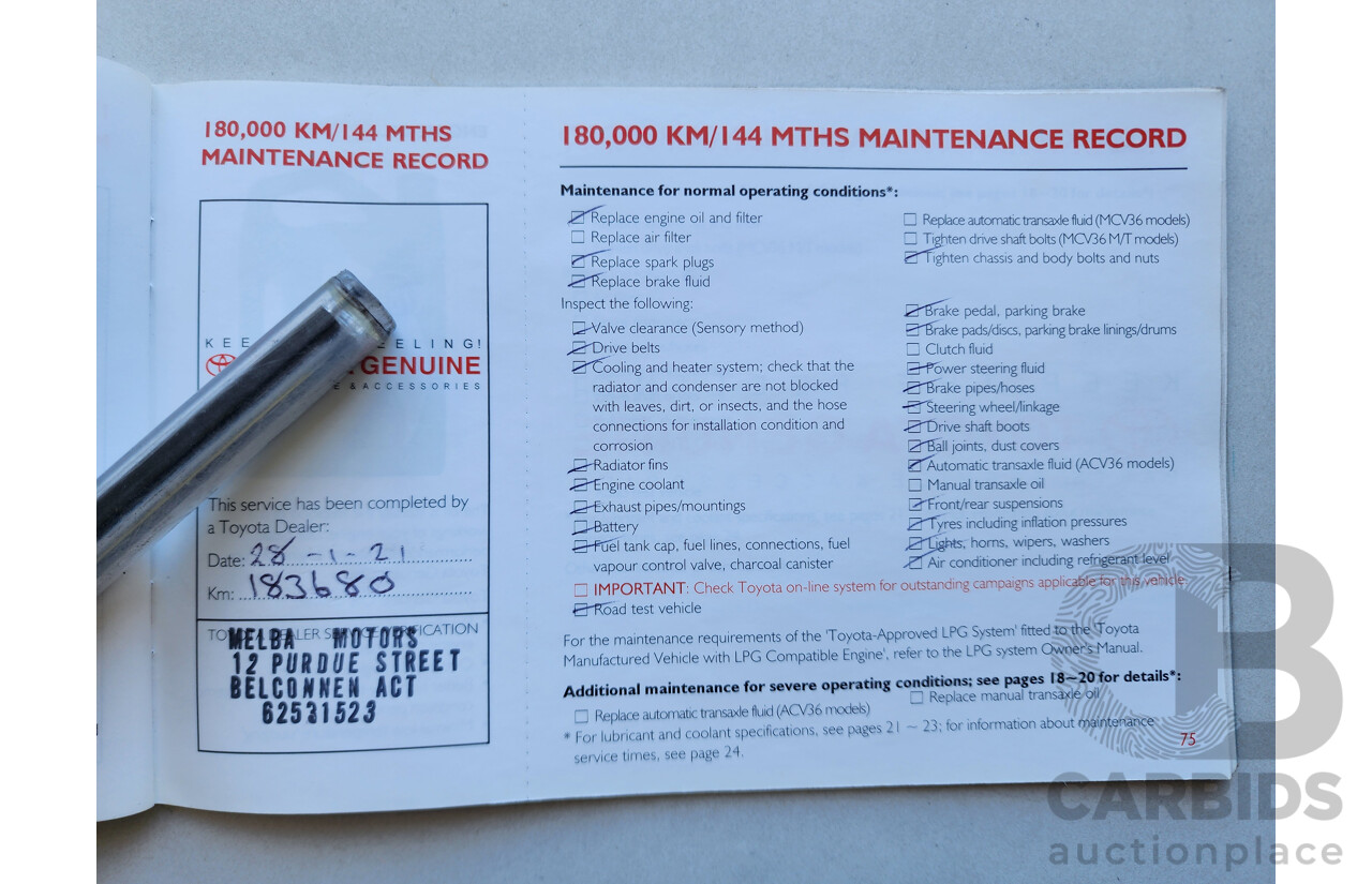 1/2005 Toyota Camry Altise ACV36R UPGRADE 4d Sedan Silver 2.4L