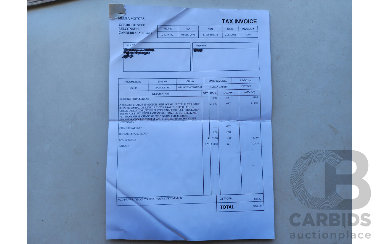 1/2005 Toyota Camry Altise ACV36R UPGRADE 4d Sedan Silver 2.4L