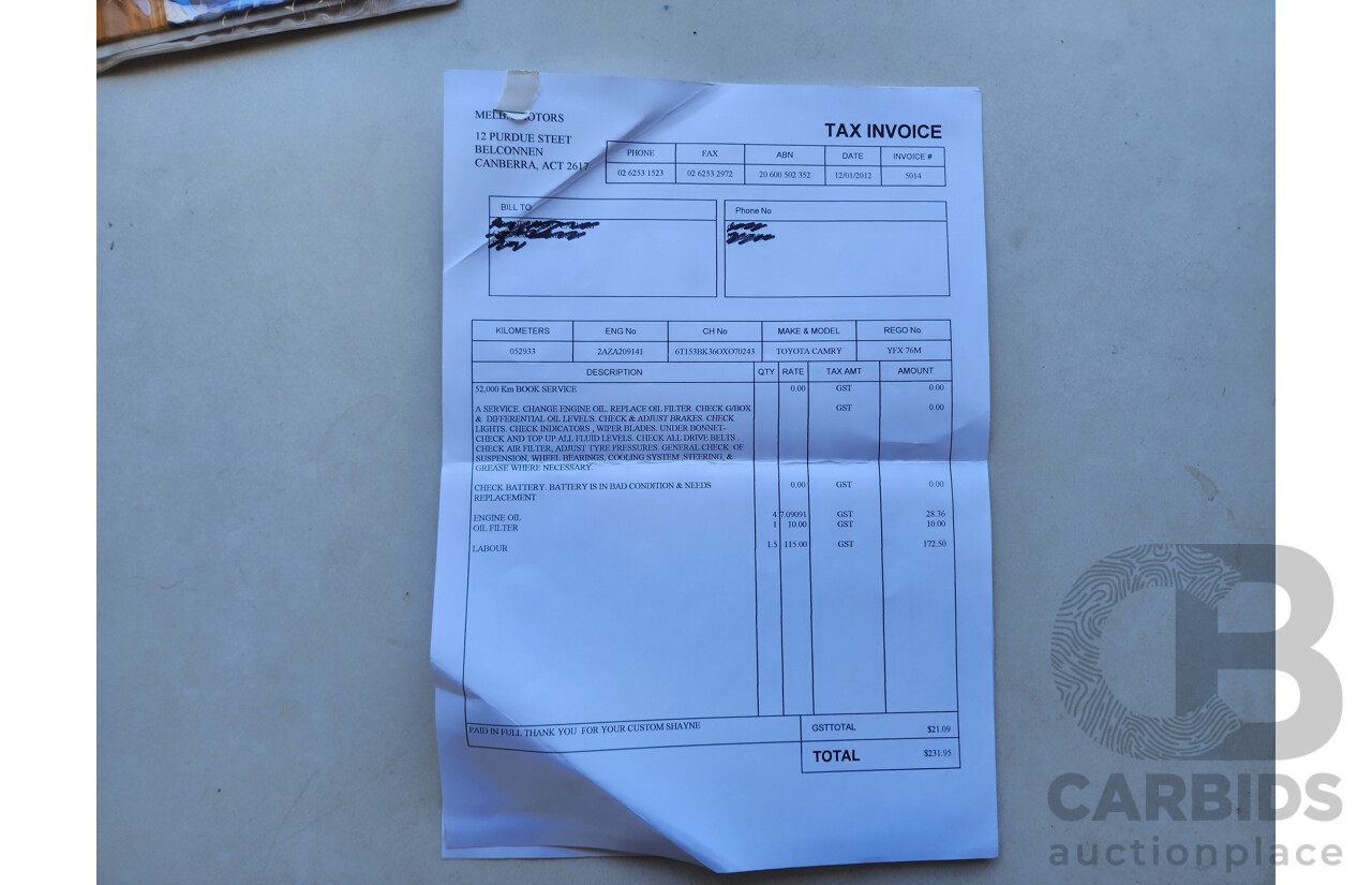 1/2005 Toyota Camry Altise ACV36R UPGRADE 4d Sedan Silver 2.4L