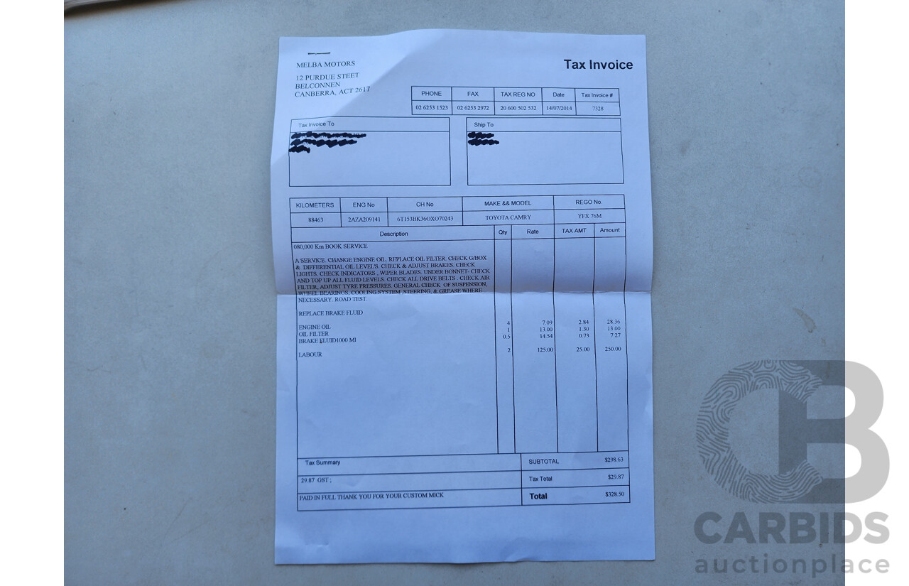 1/2005 Toyota Camry Altise ACV36R UPGRADE 4d Sedan Silver 2.4L