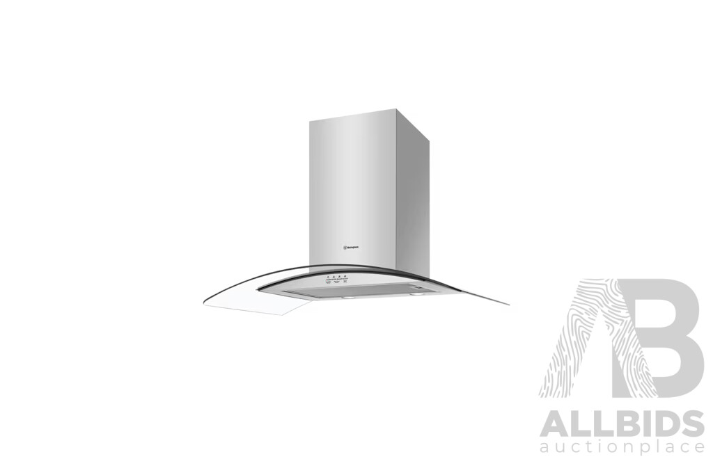 Westinghouse 90cm S/steel and Curved Glass Canopy  - ORP $949