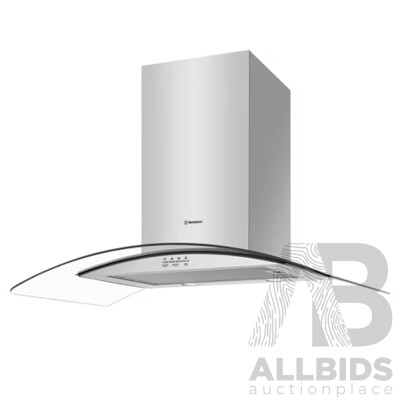 Westinghouse 90cm S/steel and Curved Glass Canopy  - ORP $949