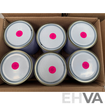 5x Boxes of Assorted 1Litre Paint - Assorted Colours