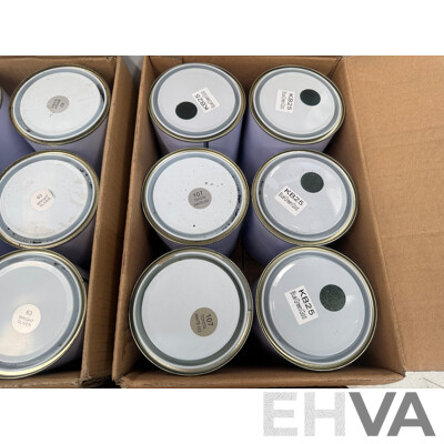 5x Boxes of Assorted 1Litre Paint - Assorted Colours