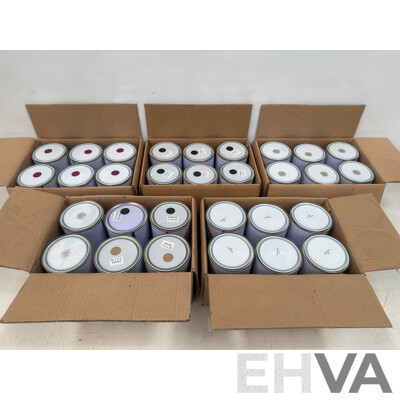 5x Boxes of Assorted 1Litre Paint - Assorted Colours