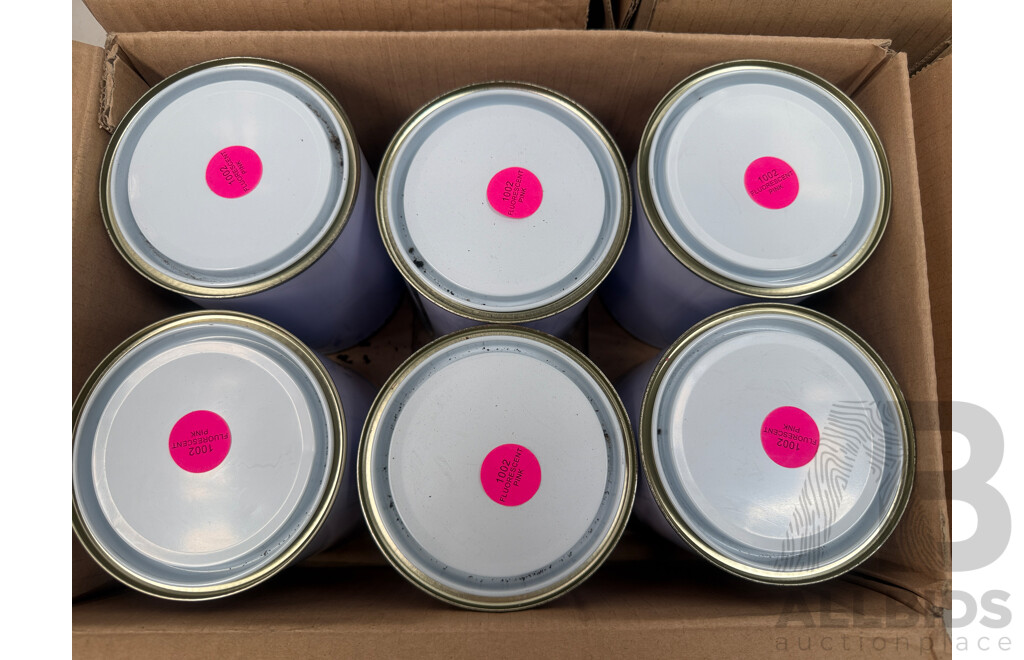 5x Boxes of Assorted 1Litre Paint - Assorted Colours