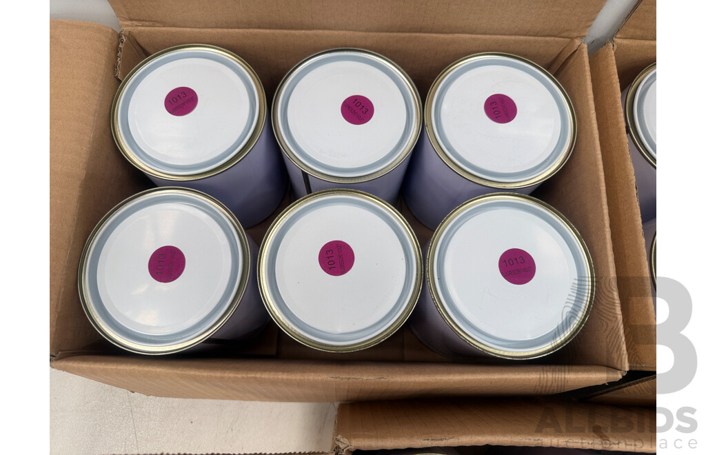 5x Boxes of Assorted 1Litre Paint - Assorted Colours