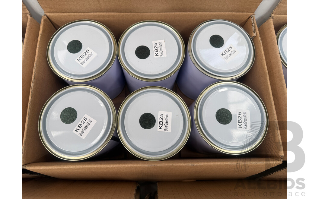 5x Boxes of Assorted 1Litre Paint - Assorted Colours
