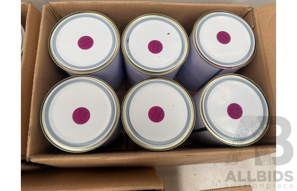 5x Boxes of Assorted 1Litre Paint - Assorted Colours