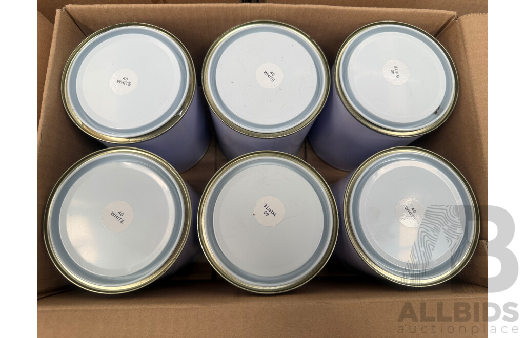 5x Boxes of Assorted 1Litre Paint - Assorted Colours