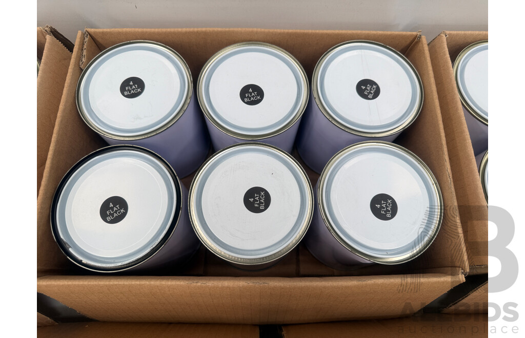 5x Boxes of Assorted 1Litre Paint - Assorted Colours