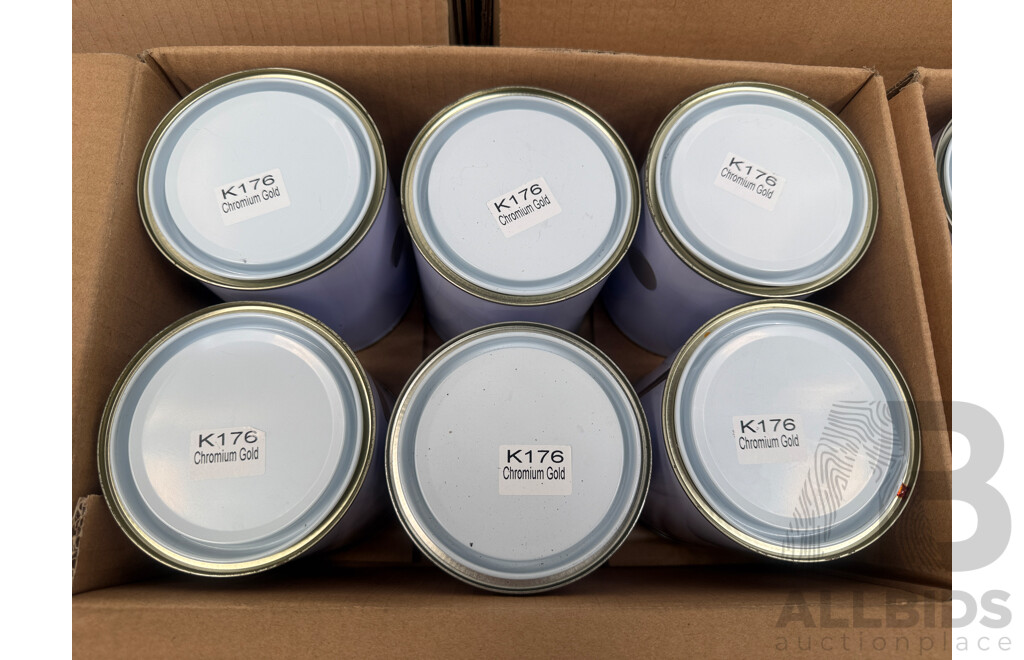 5x Boxes of Assorted 1Litre Paint - Assorted Colours