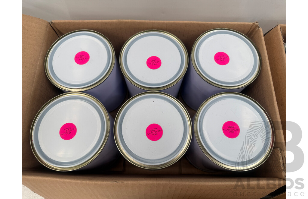 5x Boxes of Assorted 1Litre Paint - Assorted Colours