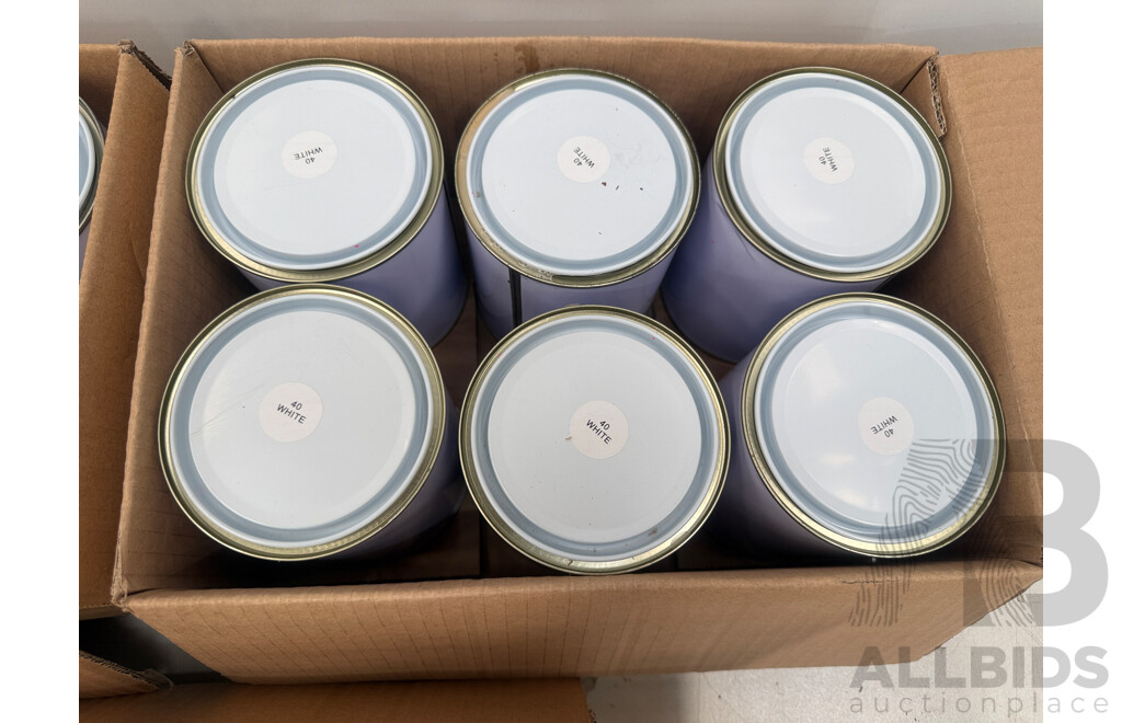 5x Boxes of Assorted 1Litre Paint - Assorted Colours