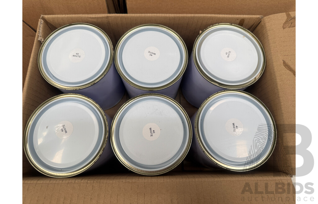 5x Boxes of Assorted 1Litre Paint - Assorted Colours