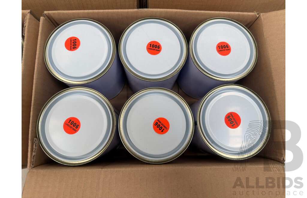 5x Boxes of Assorted 1Litre Paint - Assorted Colours