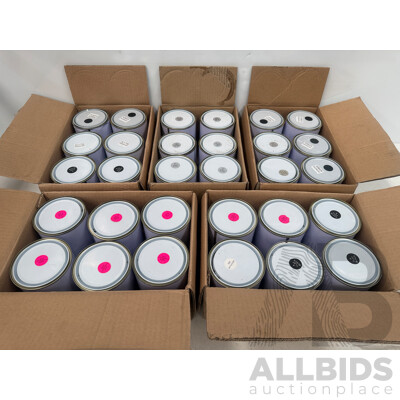 5x Boxes of Assorted 1Litre Paint - Assorted Colours