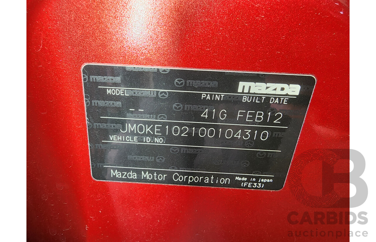 3/2012 Mazda Cx-5 MAXX Sport (4x4)  4d Wagon Red 2.2L