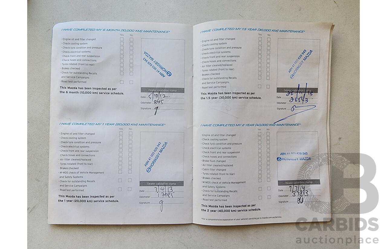 3/2012 Mazda Cx-5 MAXX Sport (4x4)  4d Wagon Red 2.2L