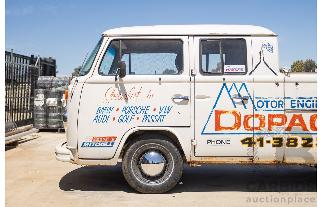 9/1975 Volkswagen Kombi Transporter Type 2 2d Crew Cab Utility White 1.8L
