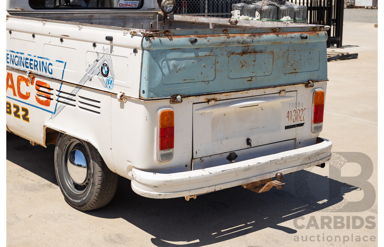 9/1975 Volkswagen Kombi Transporter Type 2 2d Crew Cab Utility White 1.8L