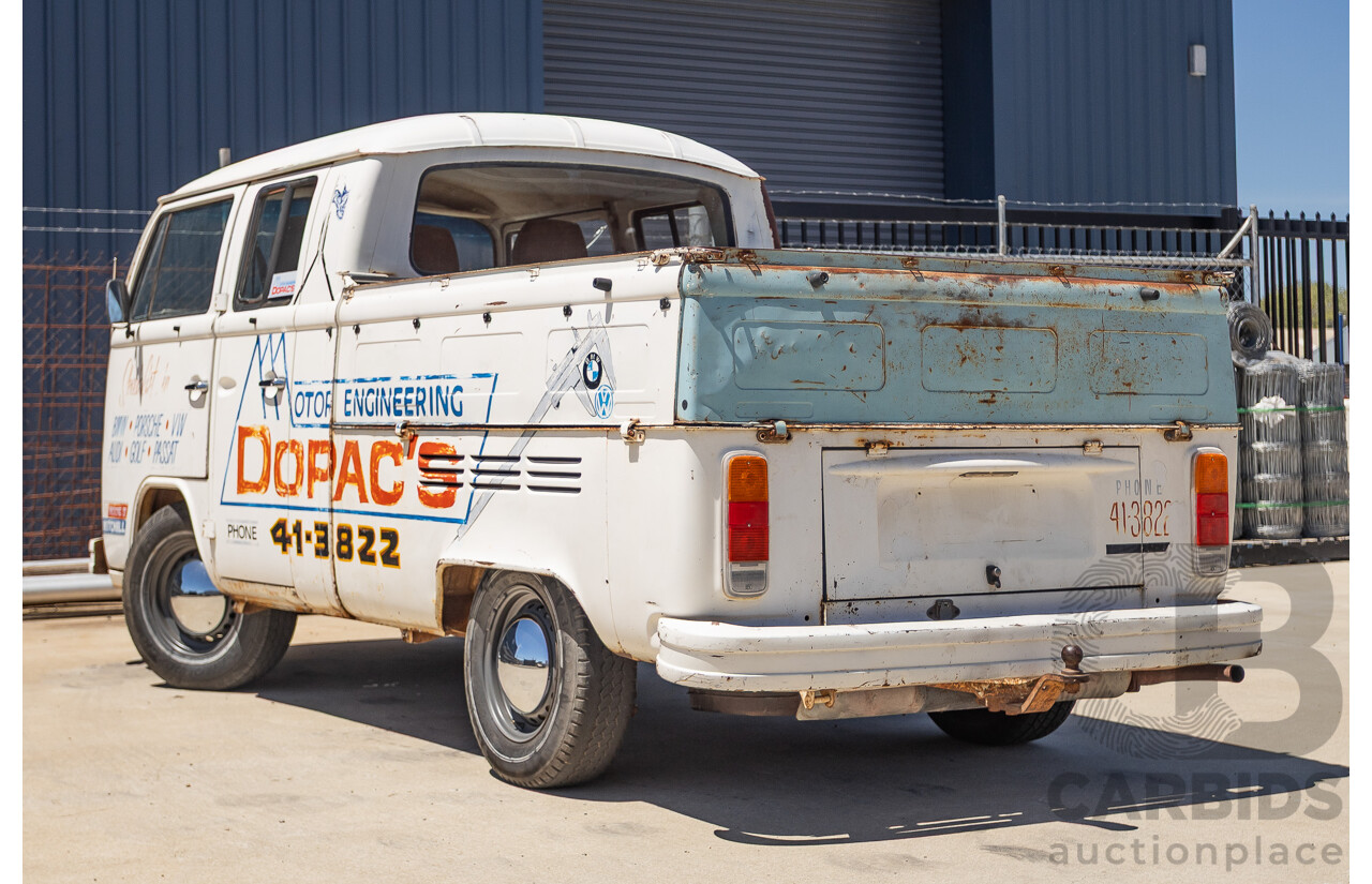 9/1975 Volkswagen Kombi Transporter Type 2 2d Crew Cab Utility White 1.8L