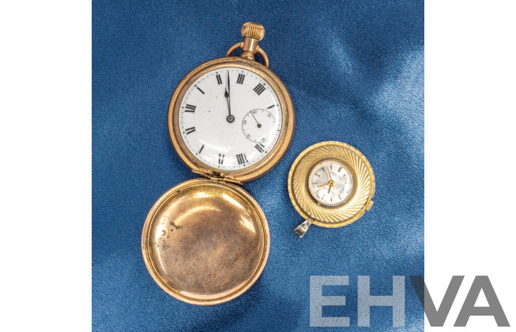 Vintage Hanley and Victory Pocket Watches - Lot of 2