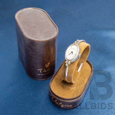 925 Sterling Silver Valgine Swiss Wire Bangle Watch