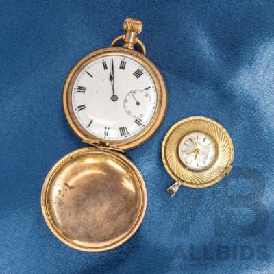 Vintage Hanley and Victory Pocket Watches - Lot of 2