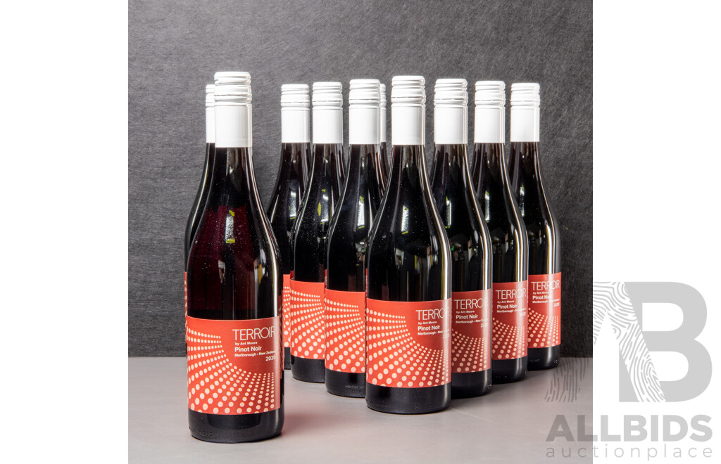Ant Moore Terroir Marlborough Pinot Noir 2020 - Case of 12 X 750ml - RRP $540
