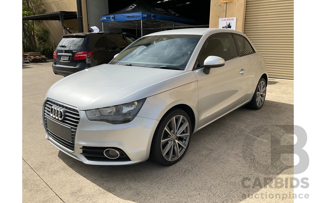 4/2011 Audi A1 1.4 TFSI Ambition 8X 3d Hatchback Silver Turbo 1.4L