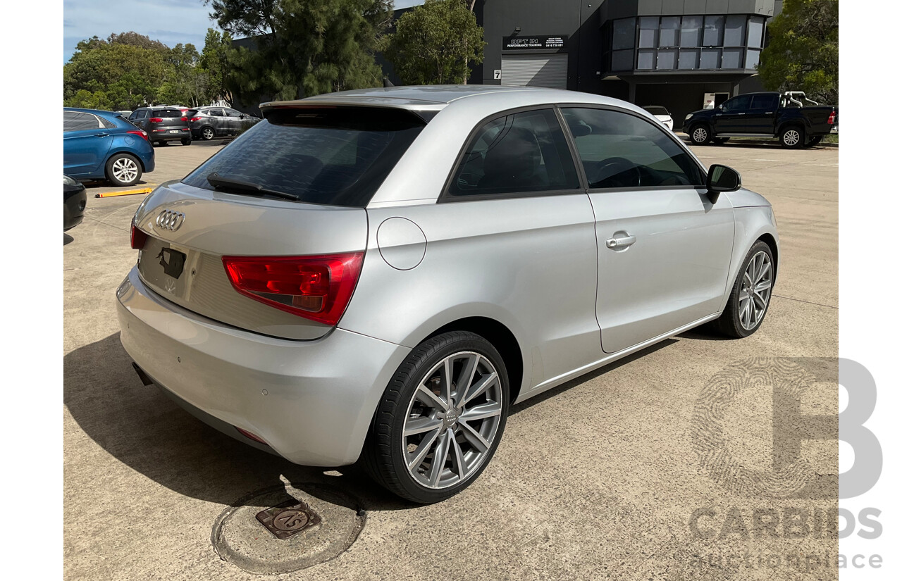 4/2011 Audi A1 1.4 TFSI Ambition 8X 3d Hatchback Silver Turbo 1.4L