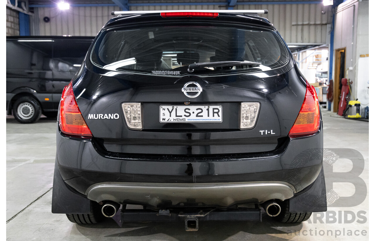 12/2006 Nissan Murano Ti-L Z50 4d Wagon Obsidian Black V6 3.5L